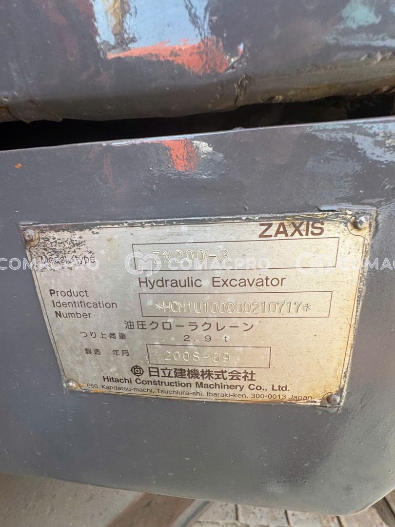 2008 - HITACHI ZX200-3 Máy xúc đào bánh xích, ảnh 11