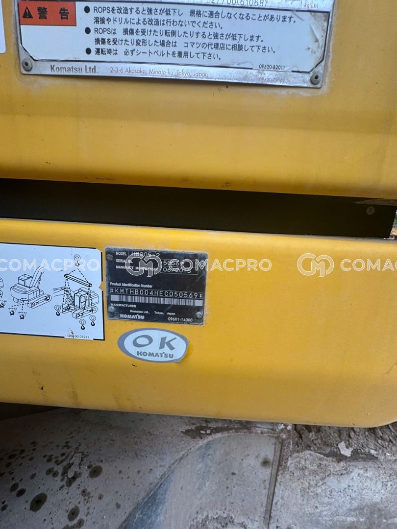 2015 - KOMATSU HB205-2 Máy xúc đào bánh xích, ảnh 10