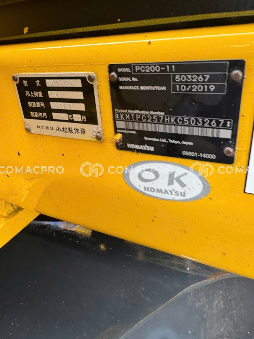 2019 - KOMATSU PC200-11 Máy xúc đào bánh xích, ảnh 19