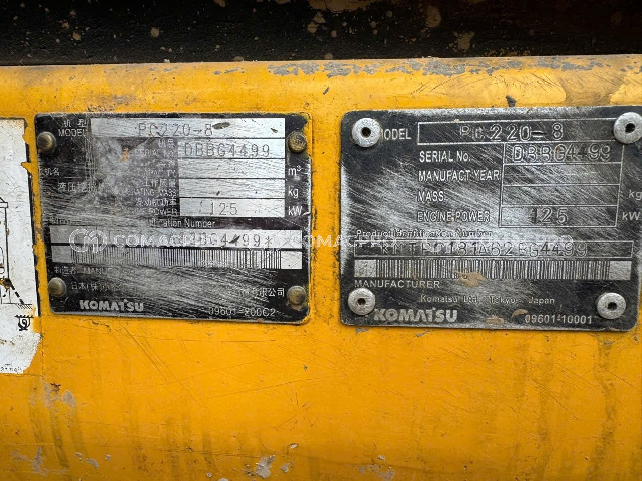 KOMATSU PC200-8 Máy xúc đào bánh xích, ảnh 19