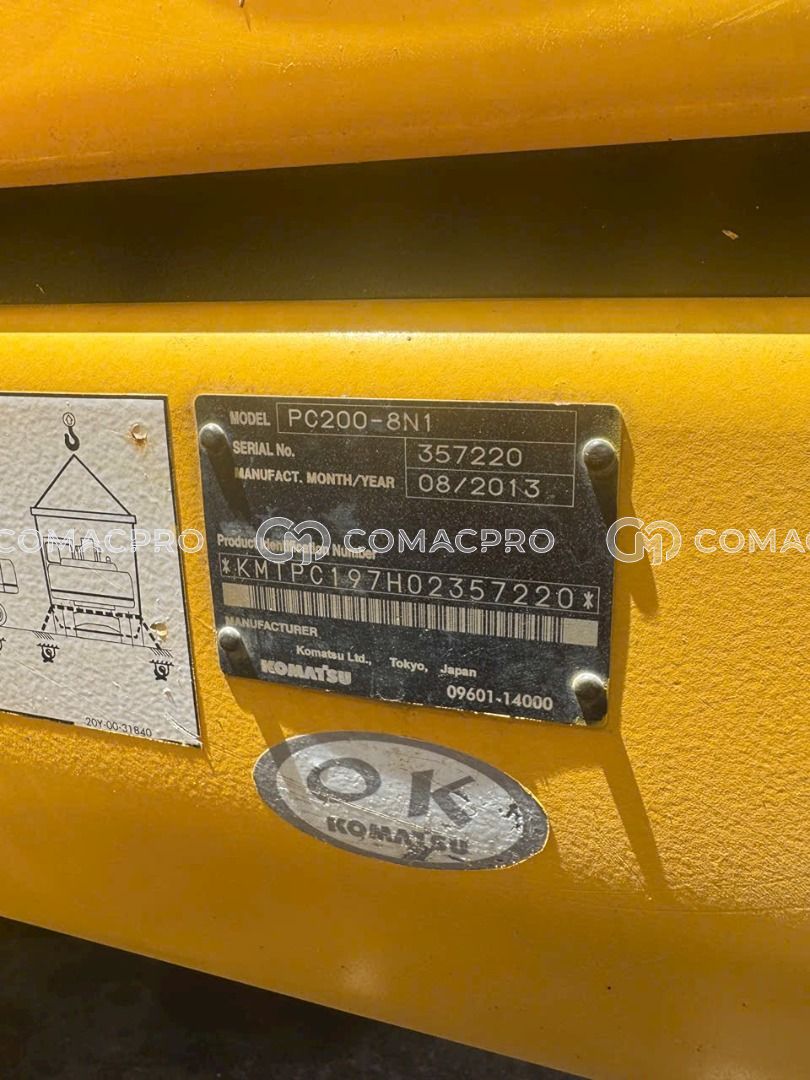 2013 - KOMATSU PC200-8N1 Máy xúc đào bánh xích, ảnh 4