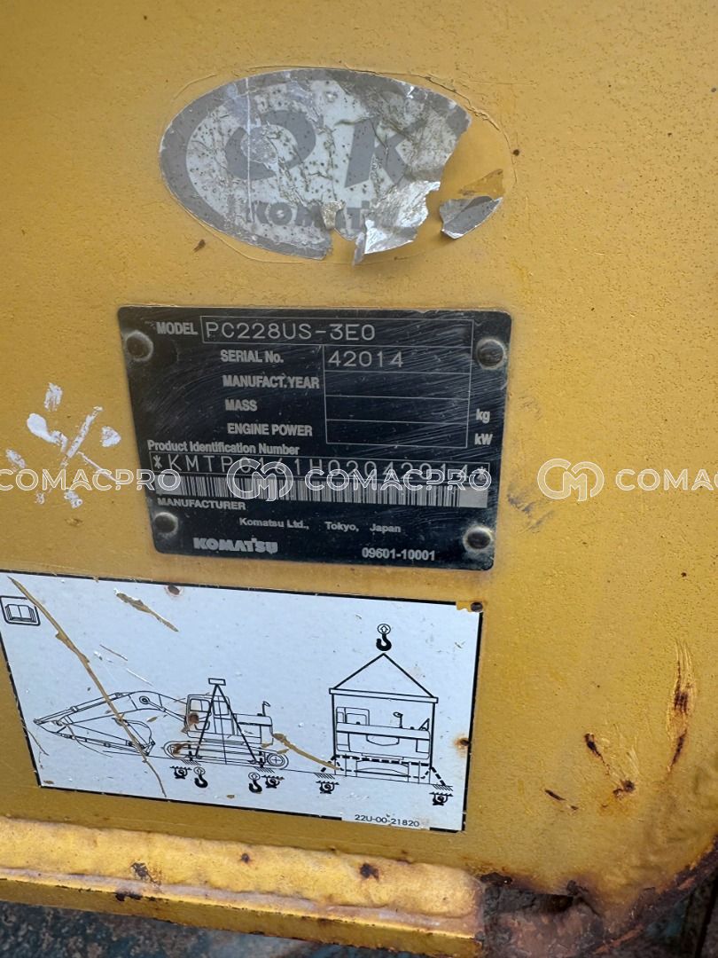 2008 - KOMATSU PC228US-3E0 Máy xúc đào bánh xích, ảnh 16